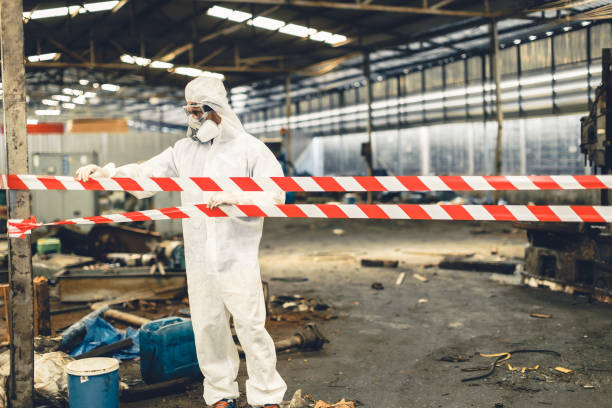 Professional Biohazard Cleanup technician working in Garden Valley, CA
